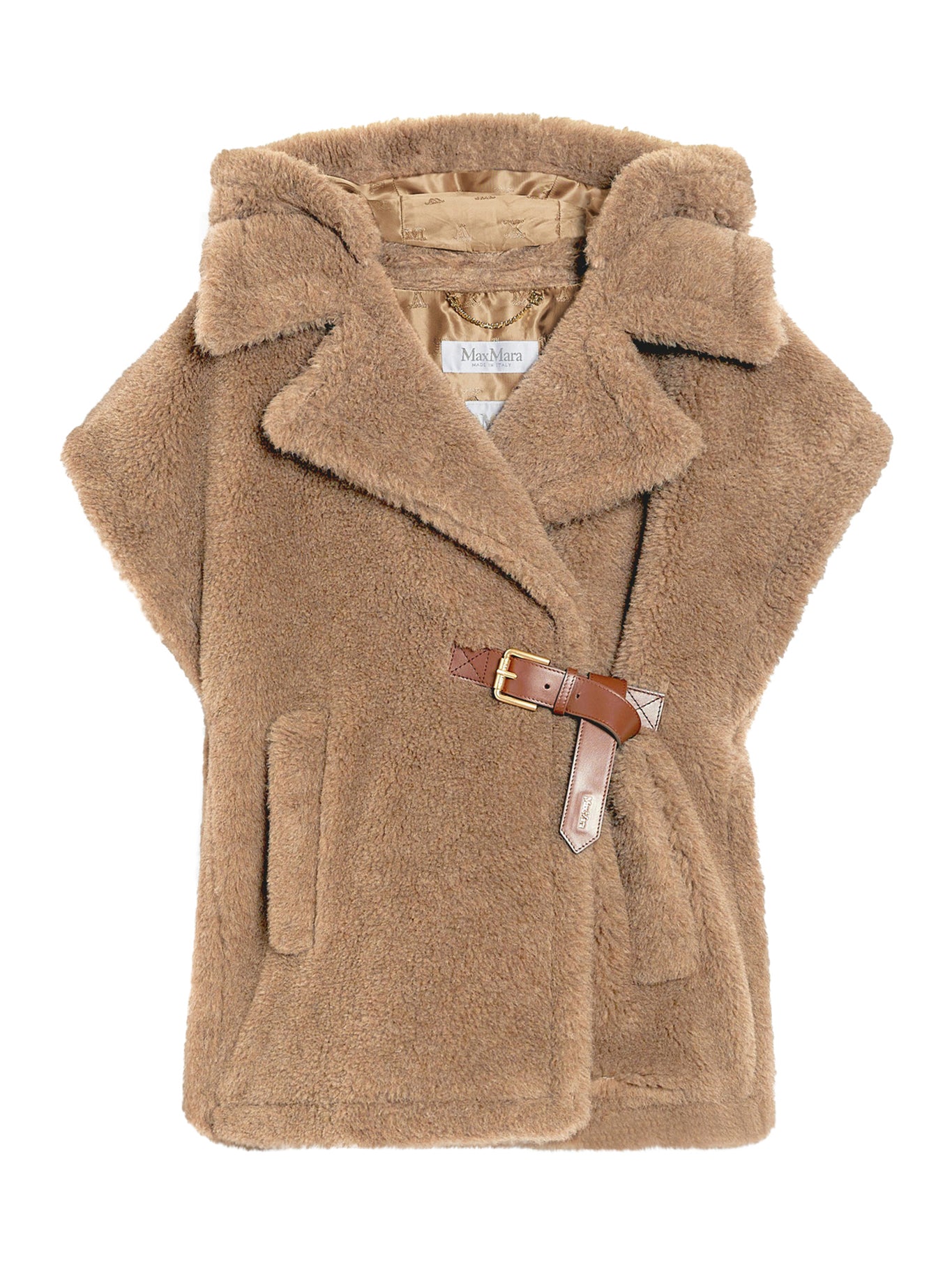 CAPPA GILET IN TESSUTO TEDDY