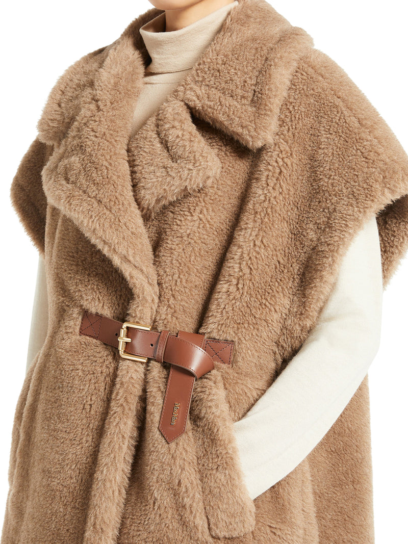 CAPPA GILET IN TESSUTO TEDDY