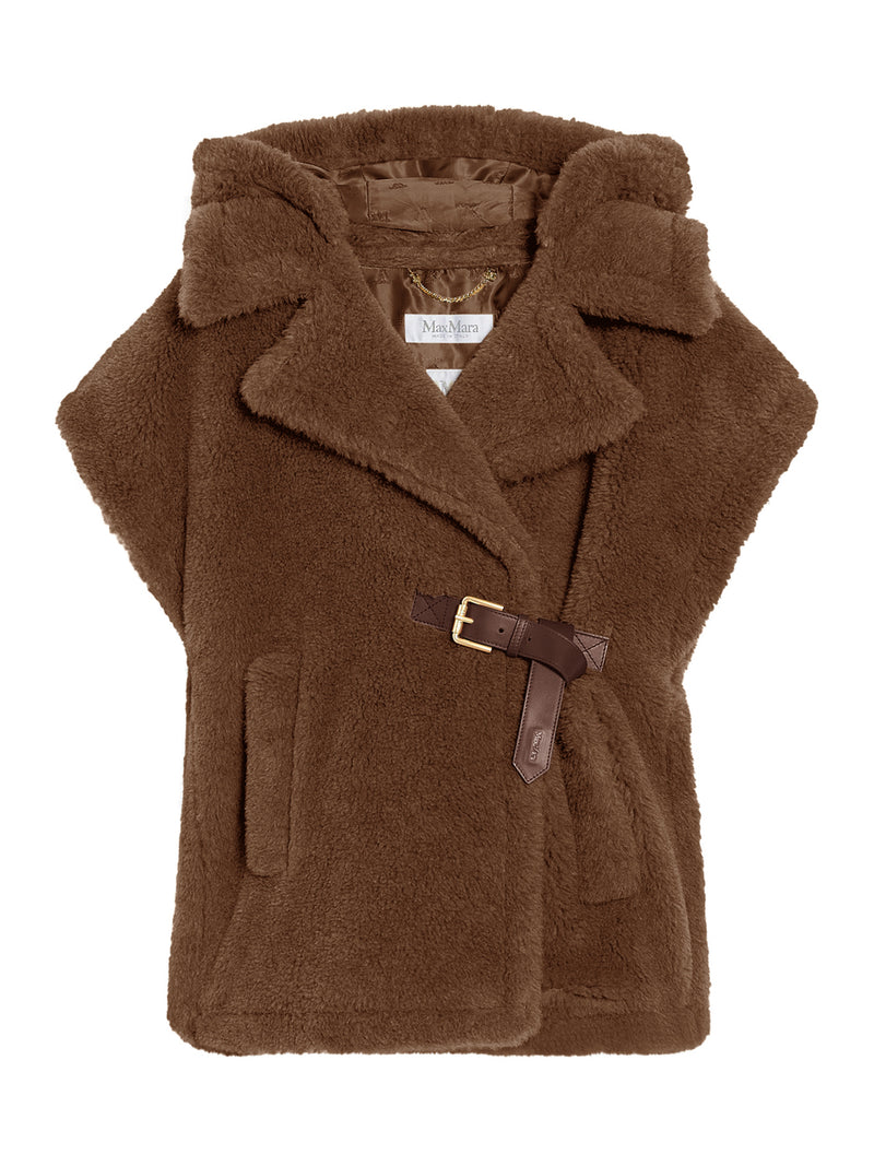 CAPPA GILET IN TESSUTO TEDDY