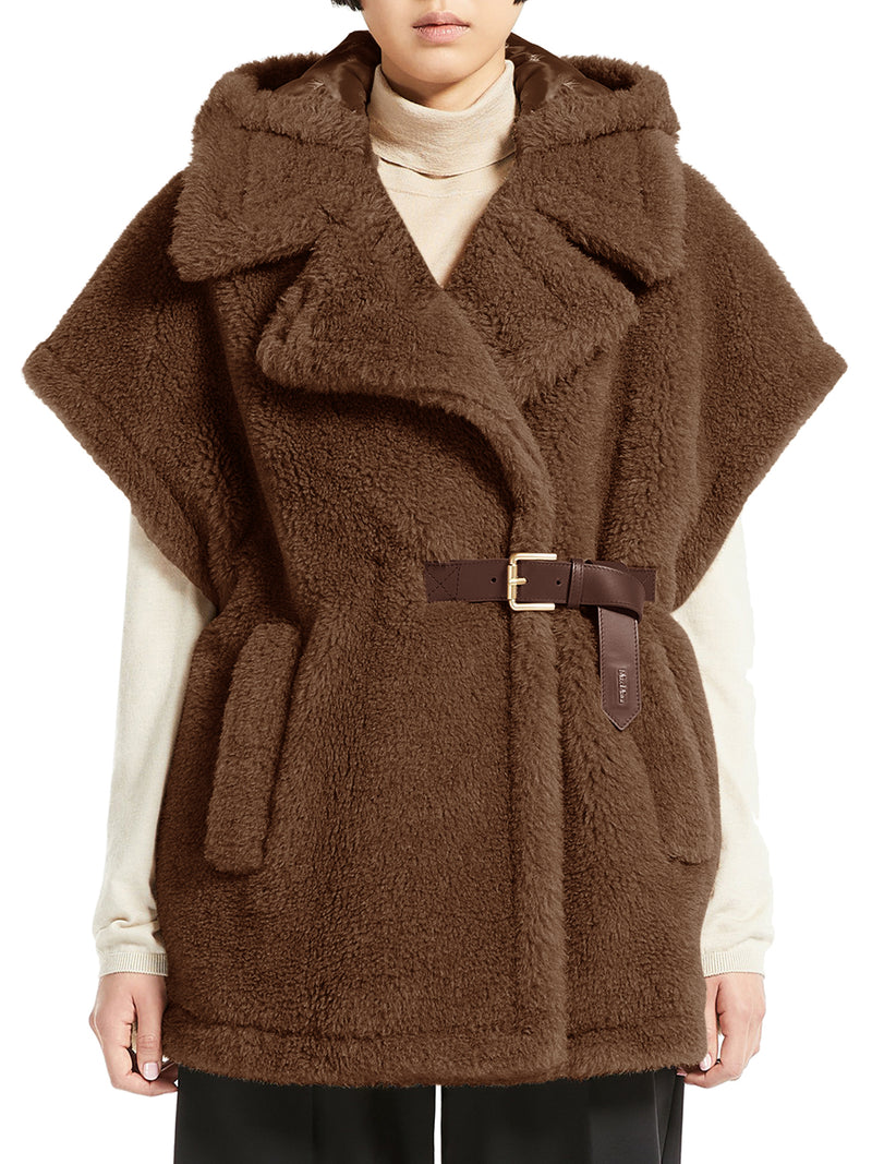 CAPPA GILET IN TESSUTO TEDDY