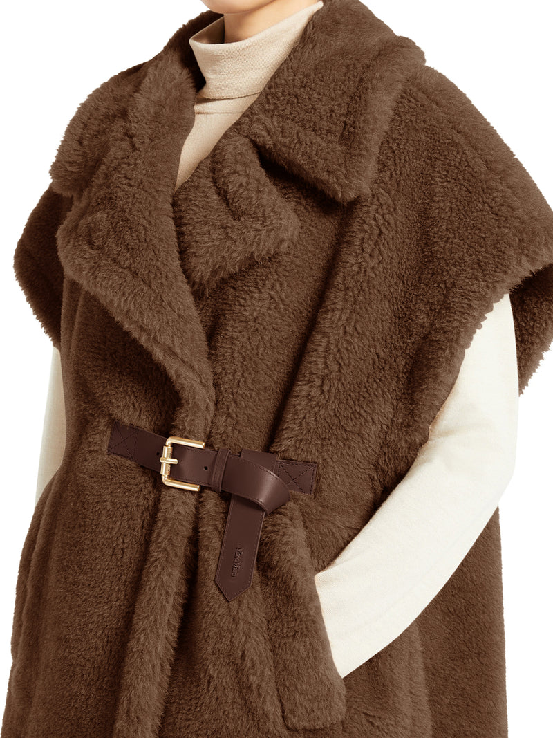 CAPPA GILET IN TESSUTO TEDDY