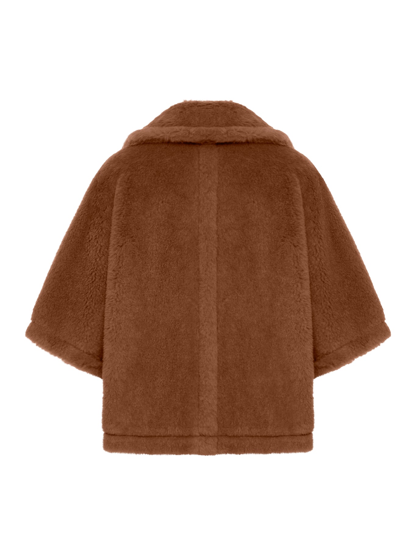 PONCHO TENEBRE IN LANA D`ALPACA E CASHMERE