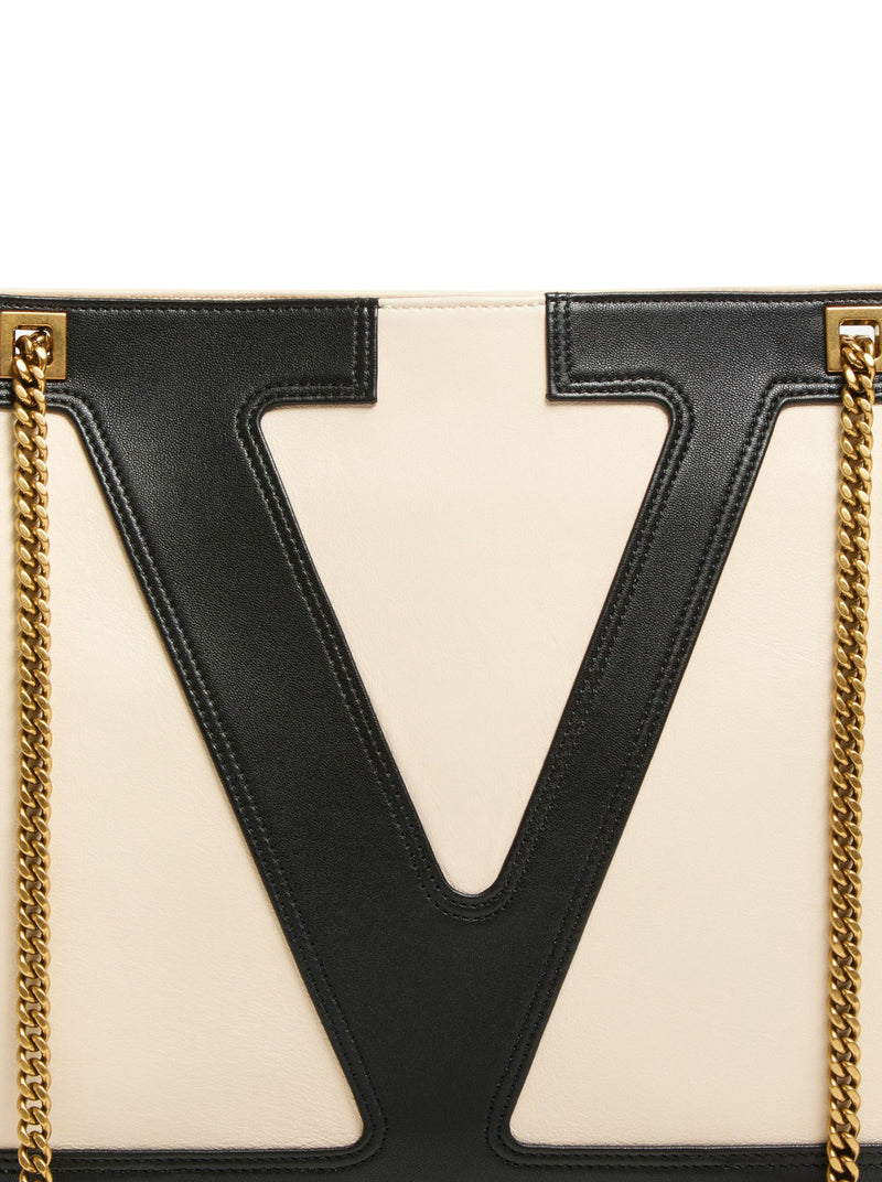 BORSA SHOPPING MEDIA VIVA SUPERSTAR VALENTINO GARAVANI IN PELLE NAPPA