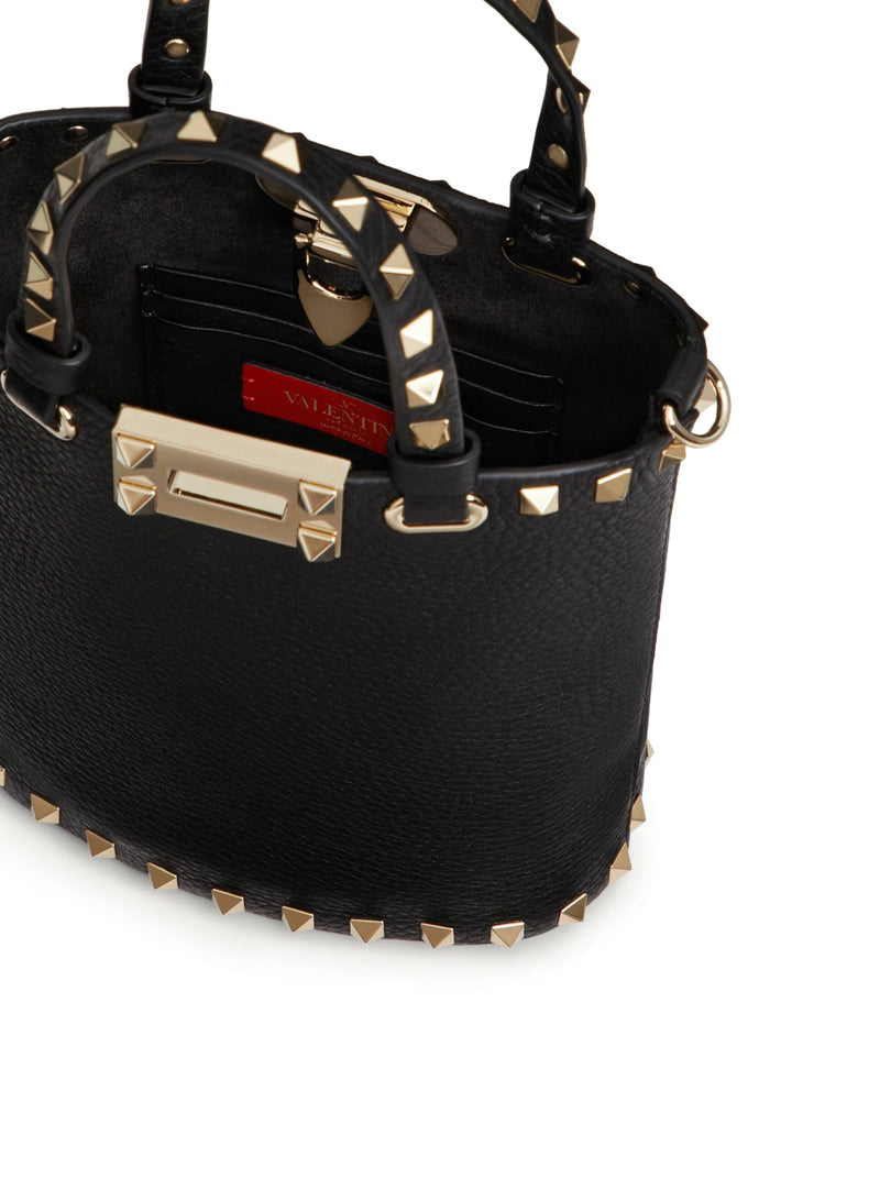 POUCH CON TRACOLLA ROCKSTUD IN VITELLO GRANATO