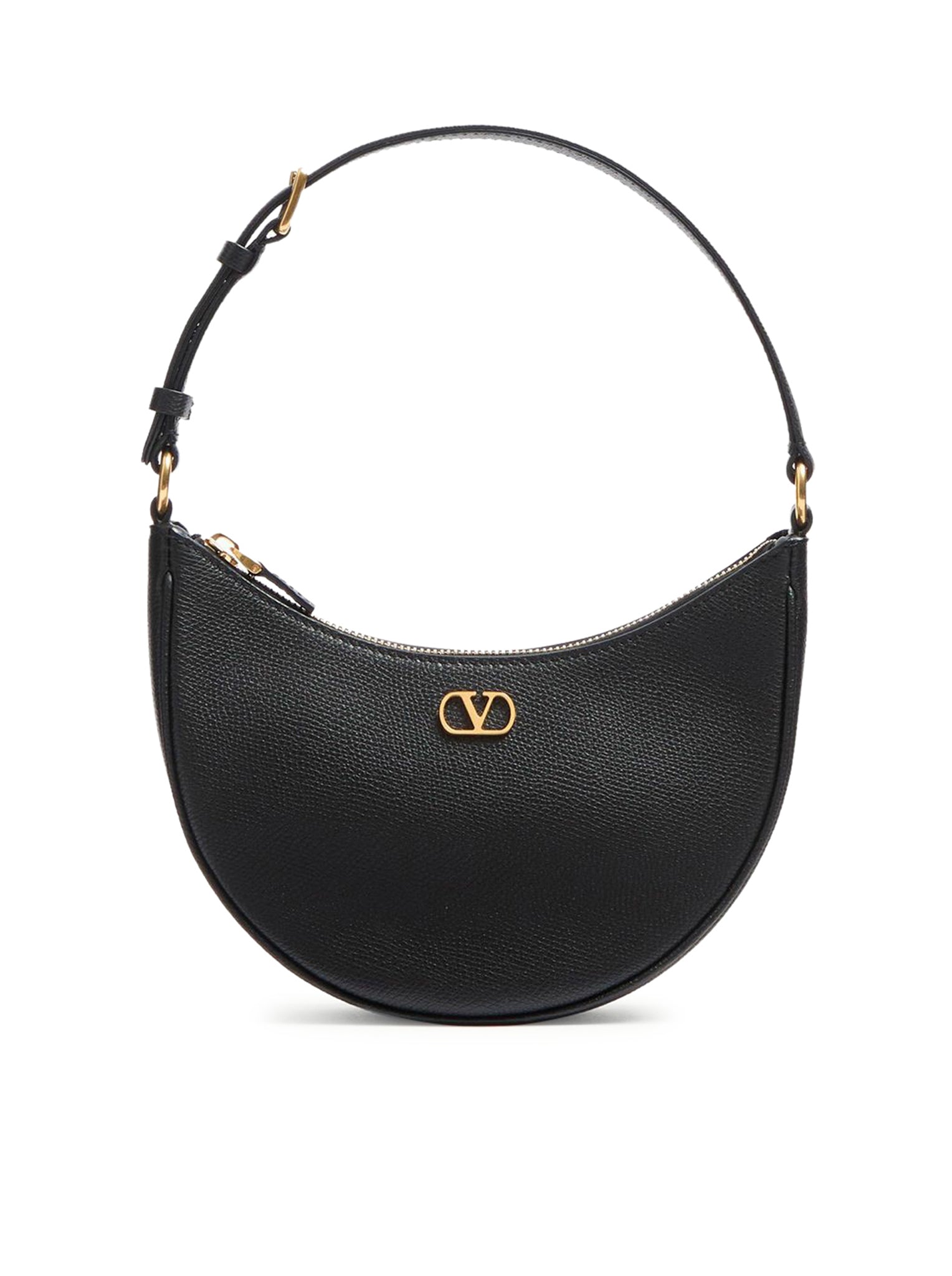 MINI BORSA HOBO VLOGO SIGNATURE IN VITELLO GRANATO