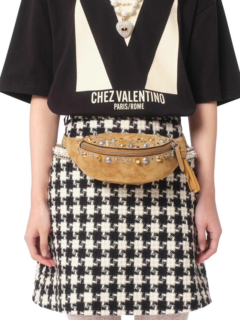 T-SHIRT IN JERSEY COTTON CON STAMPA CHEZ VALENTINO