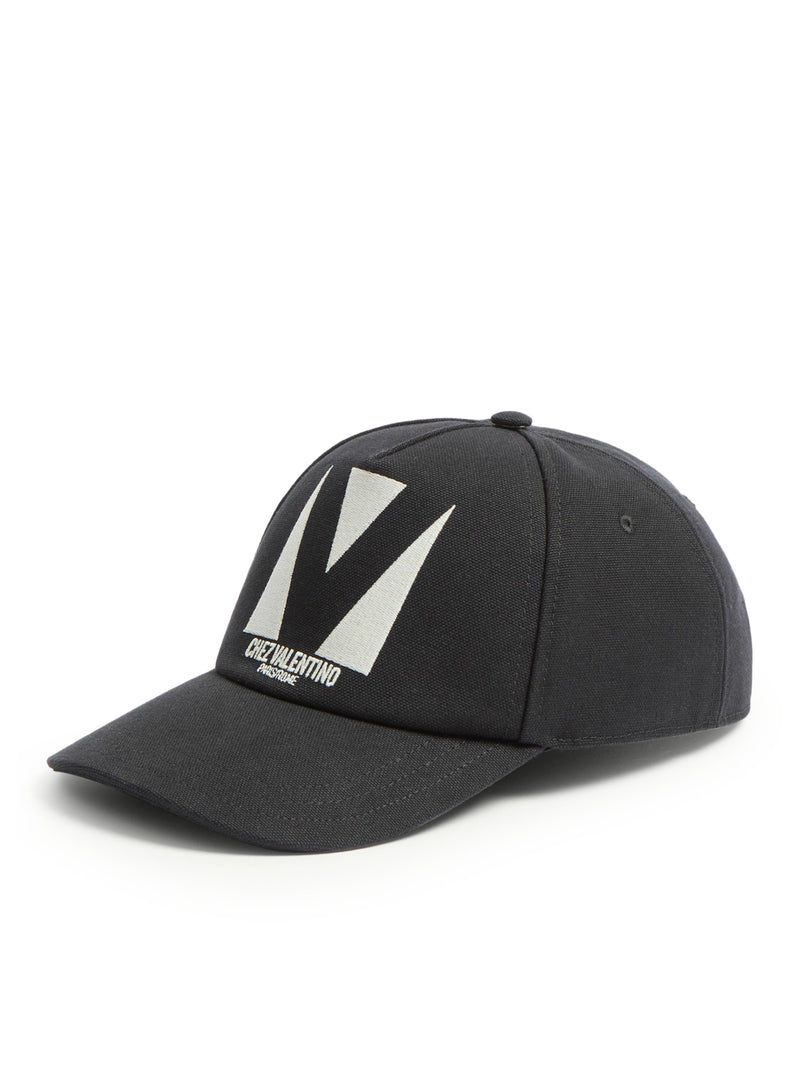 BASEBALL CAP CHEZ VALENTINO IN COTONE CON RICAMO