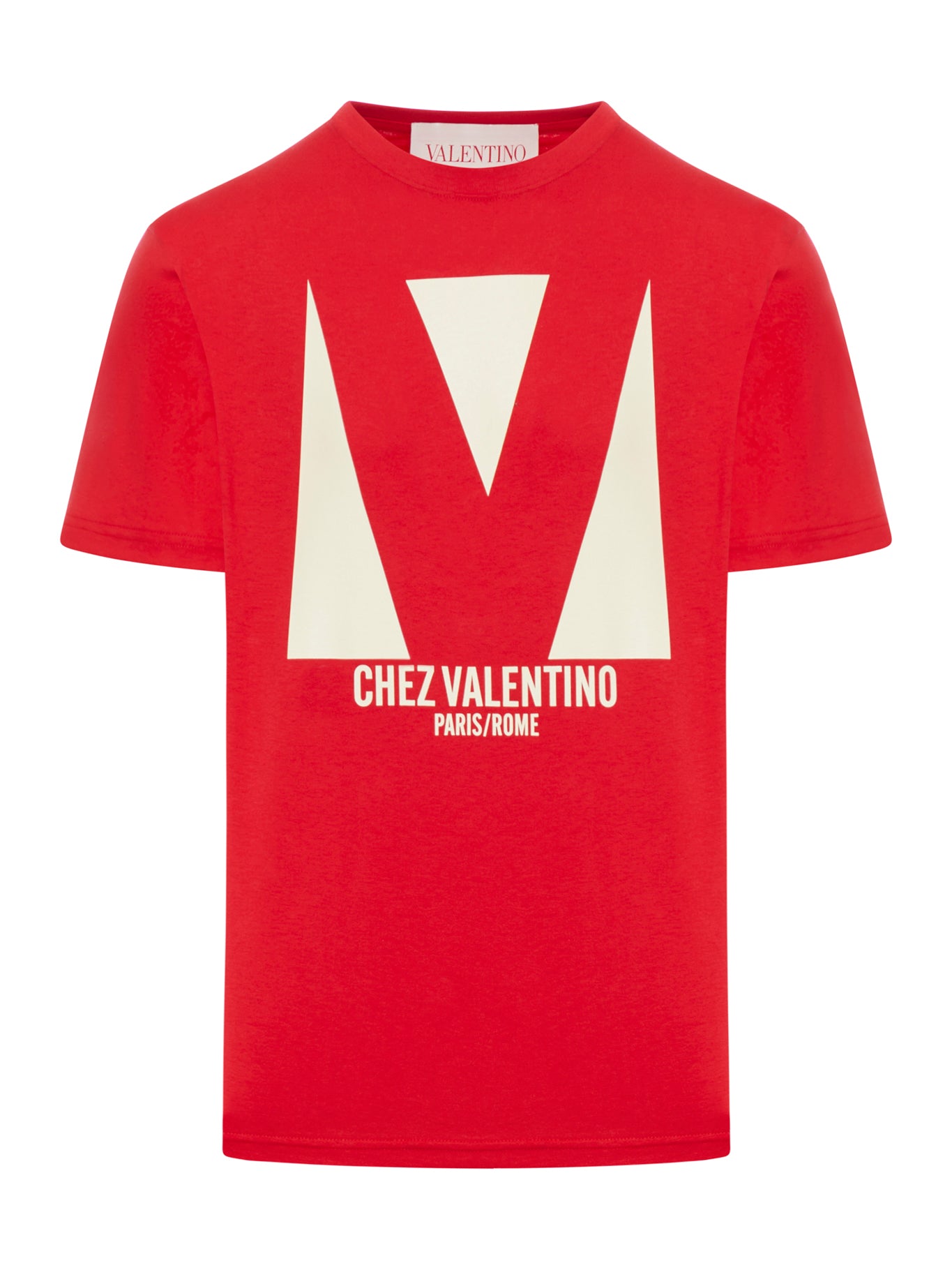 T-SHIRT IN COTONE CON STAMPA CHEZ VALENTINO