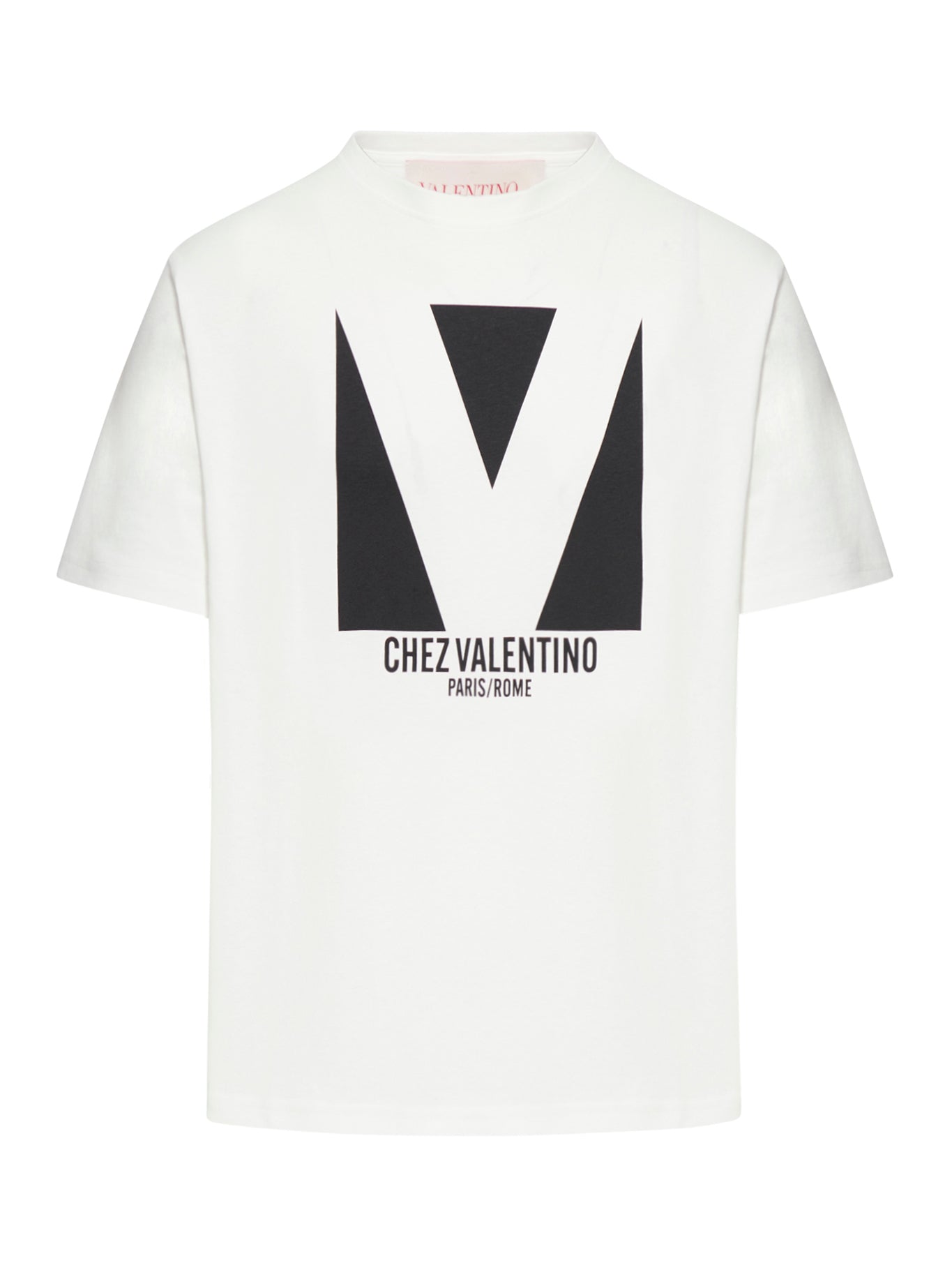 T-SHIRT IN COTONE CON STAMPA CHEZ VALENTINO