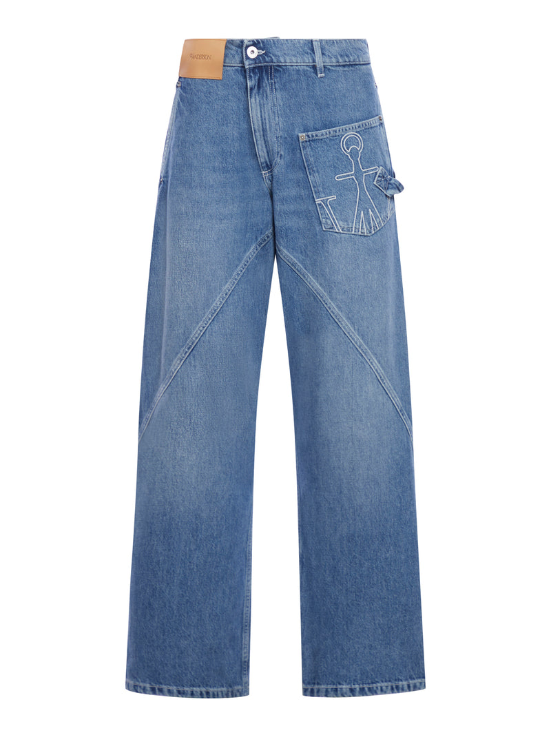 JEANS WORKWEAR A GAMBA ATTORCIGLIATA