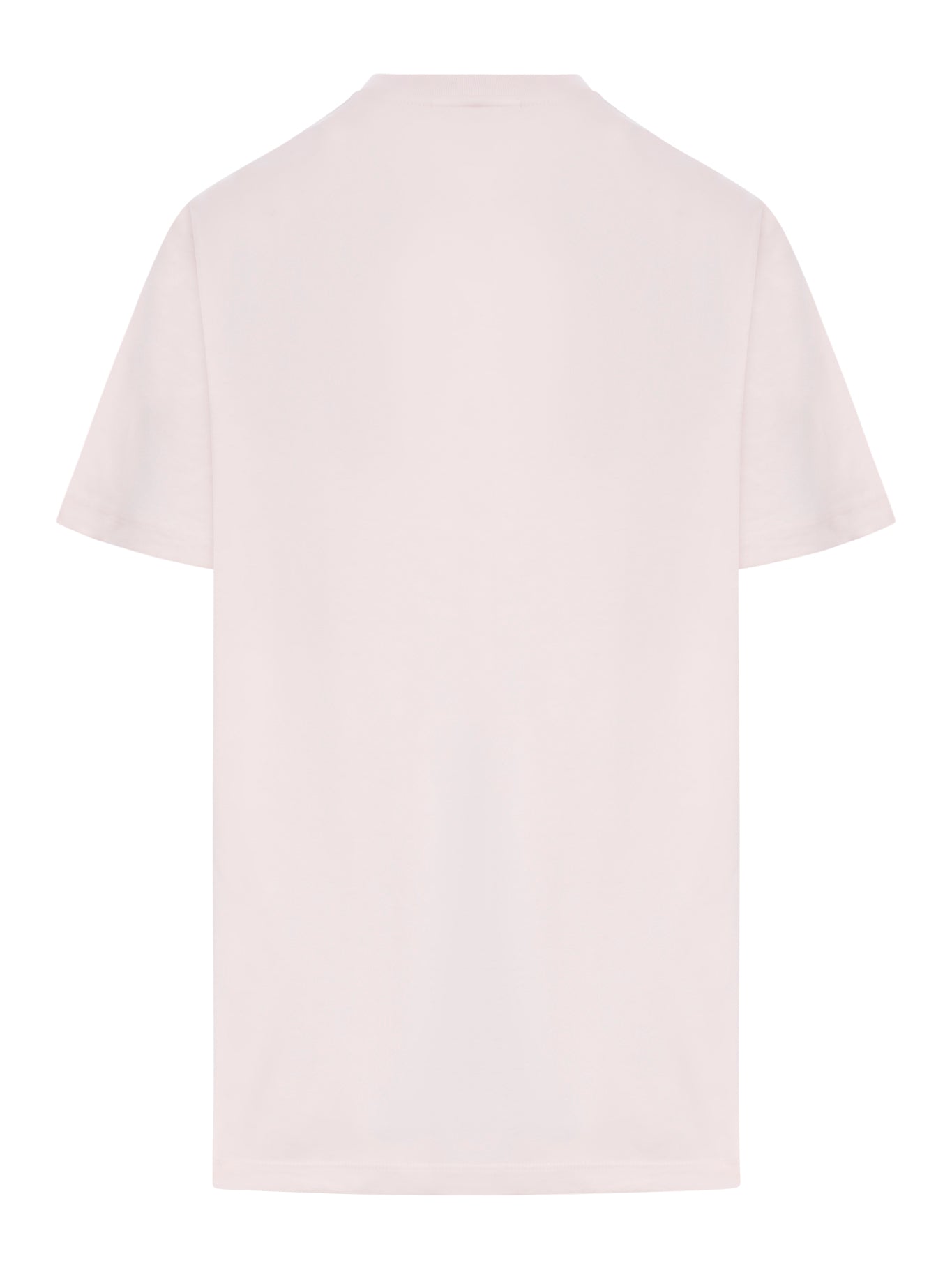 T-SHIRT RELAX CON GATTI IN JERSEY ROSA BASIC