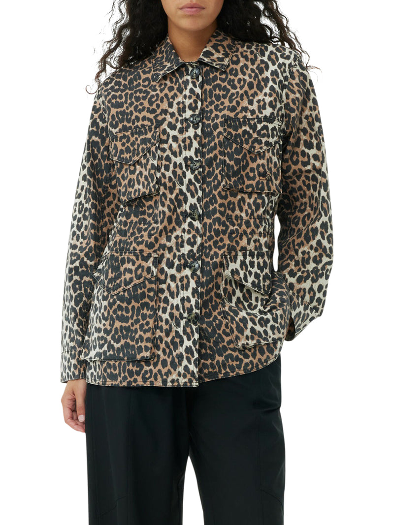 CAMICIA LEOPARDATA GANNI