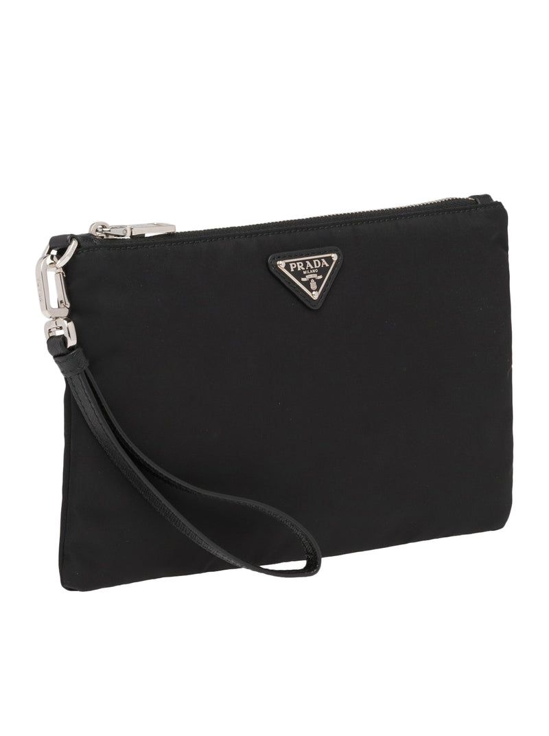 POUCH IN RE-NYLON E SAFFIANO