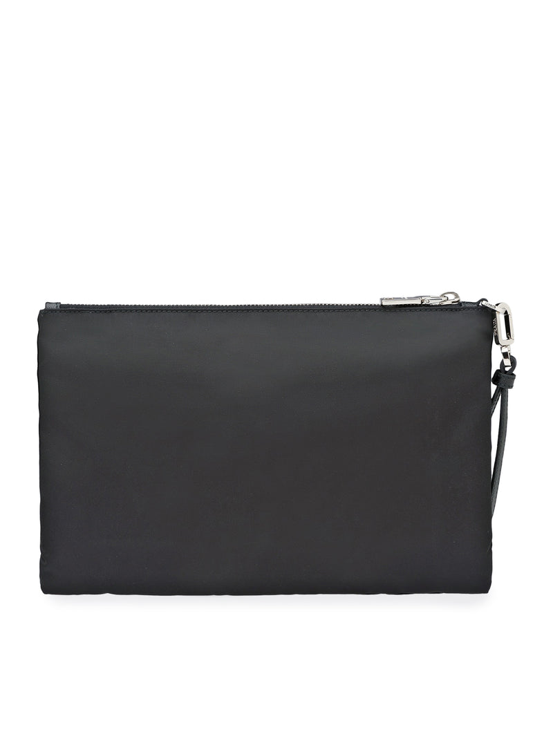 Pouch in Re-Nylon e Saffiano