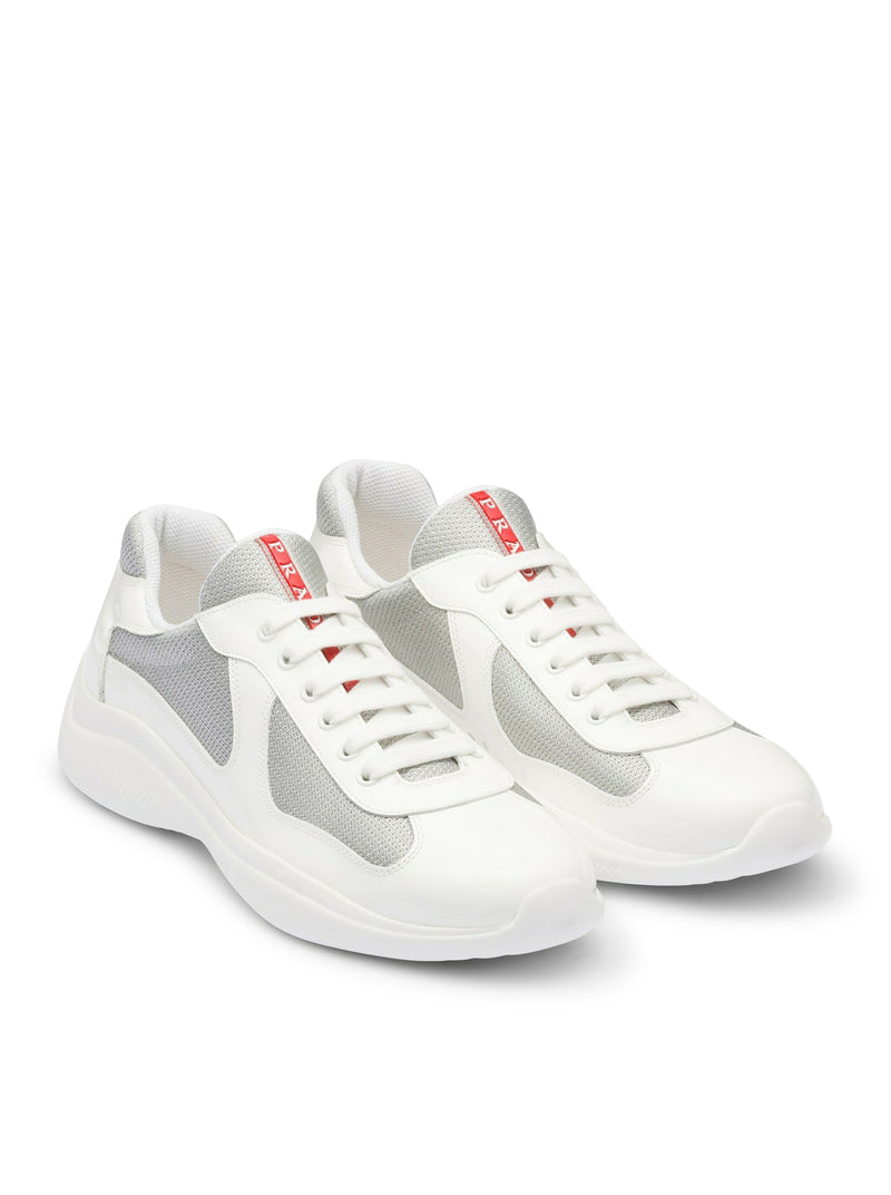 SNEAKERS PRADA AMERICA`S CUP IN VERNICE E TESSUTO BIKE