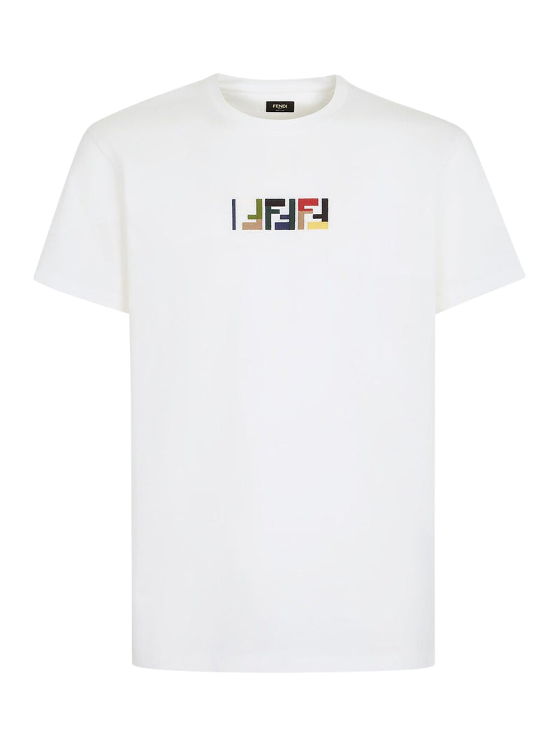 T-SHIRT IN COTONE CON RICAMO - Main Image