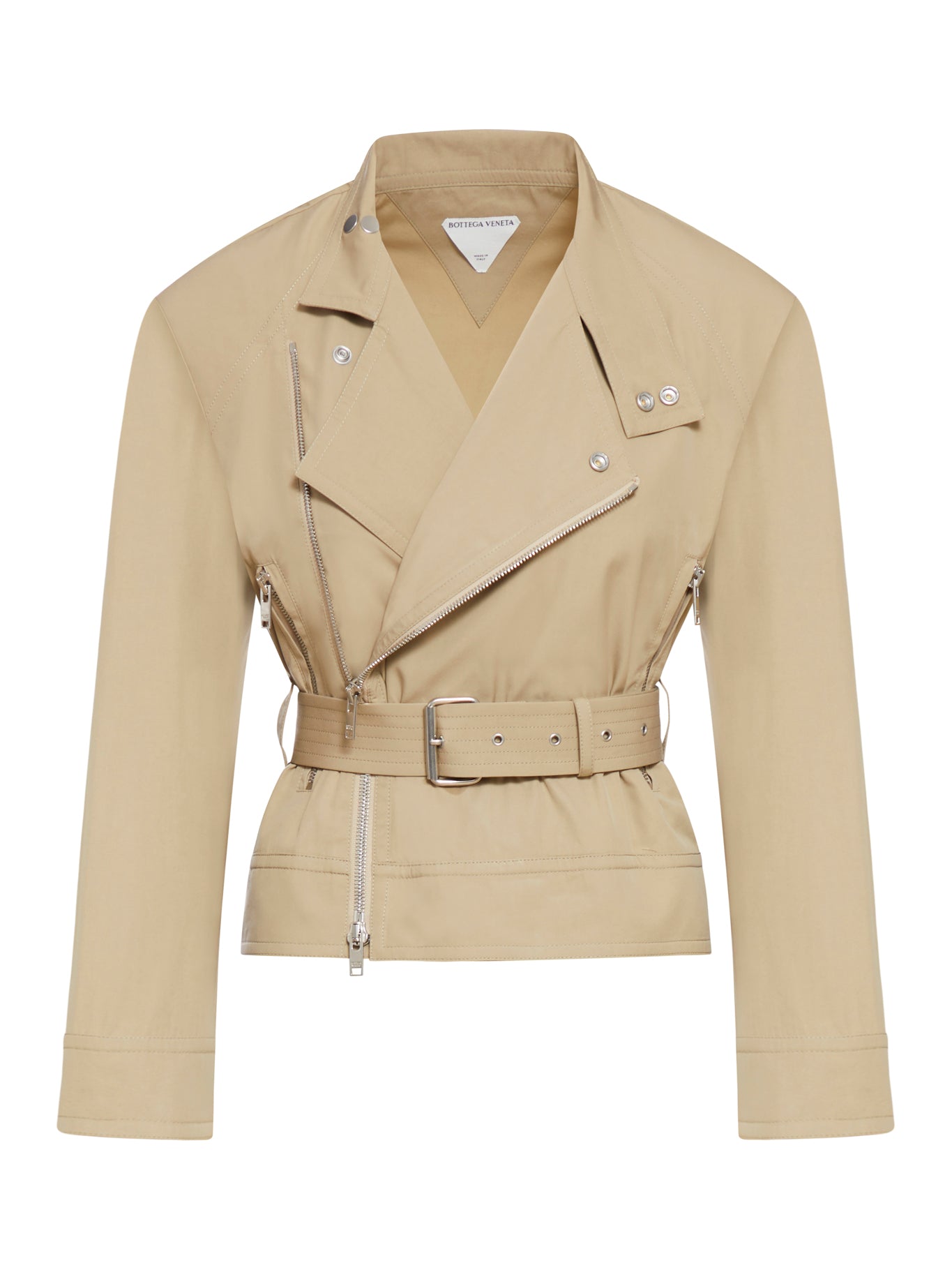 BLOUSON IN GABARDINE CON CINTURA