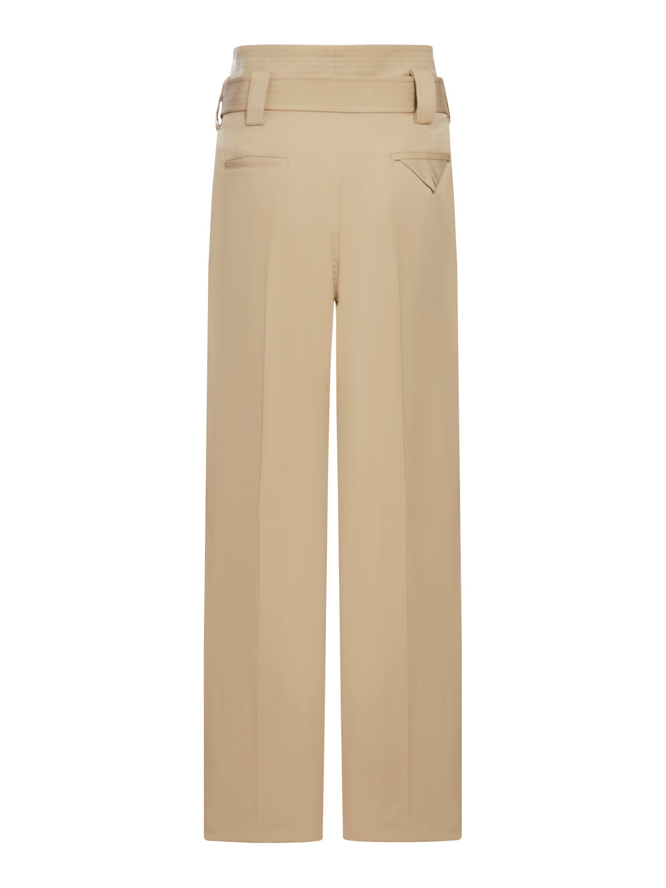 Pantaloni in gabardine con cintura