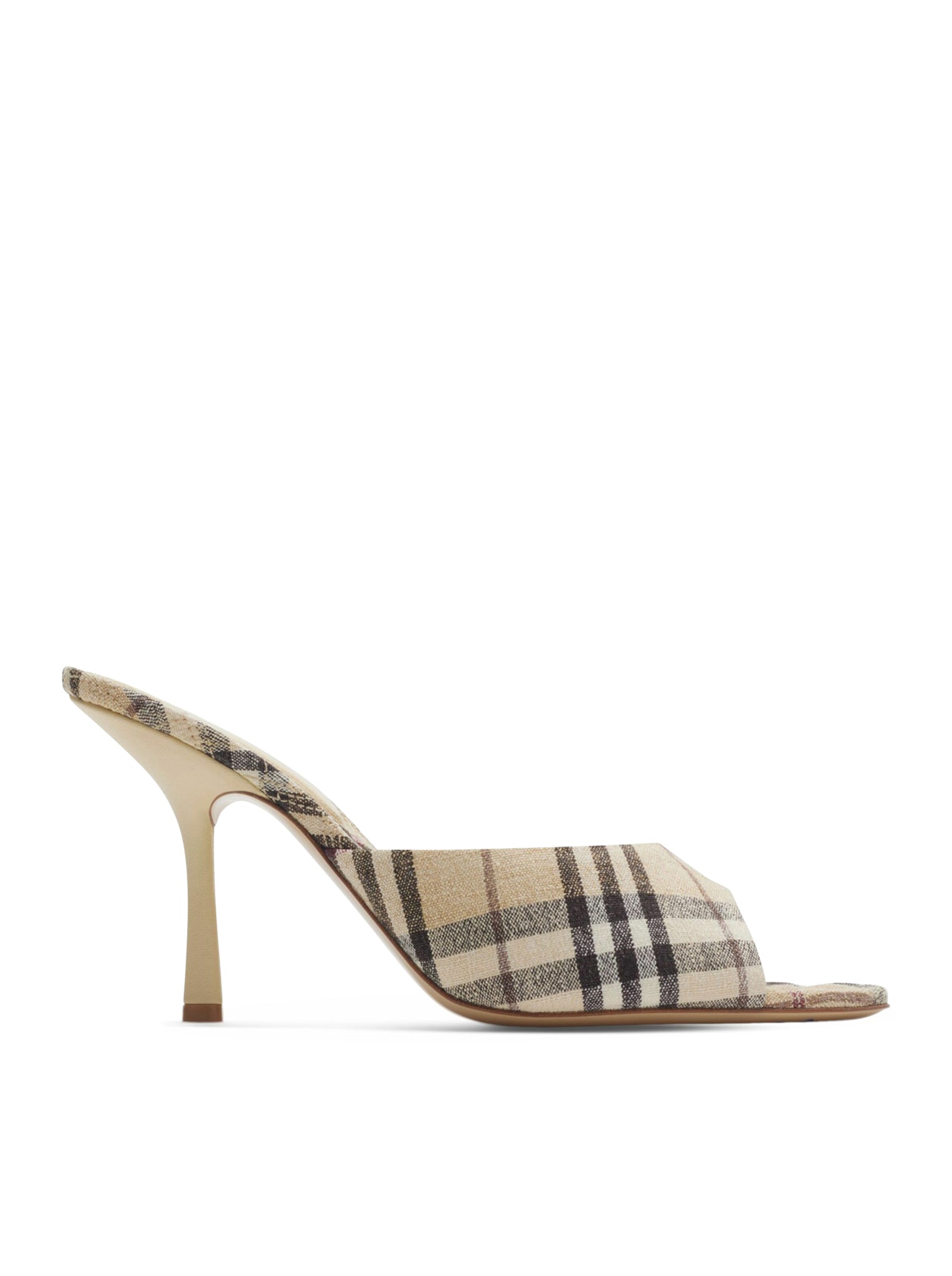 MULE BURBERRY CON STAMPA CHECK