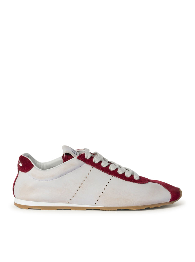 SNEAKERS PLUME IN NAPPA E SCAMOCIATO