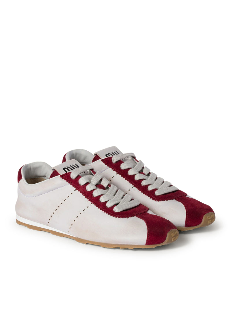 SNEAKERS PLUME IN NAPPA E SCAMOCIATO