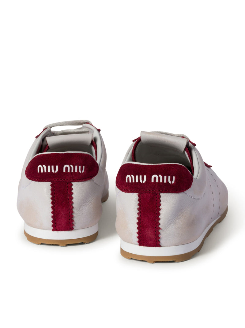 SNEAKERS PLUME IN NAPPA E SCAMOCIATO