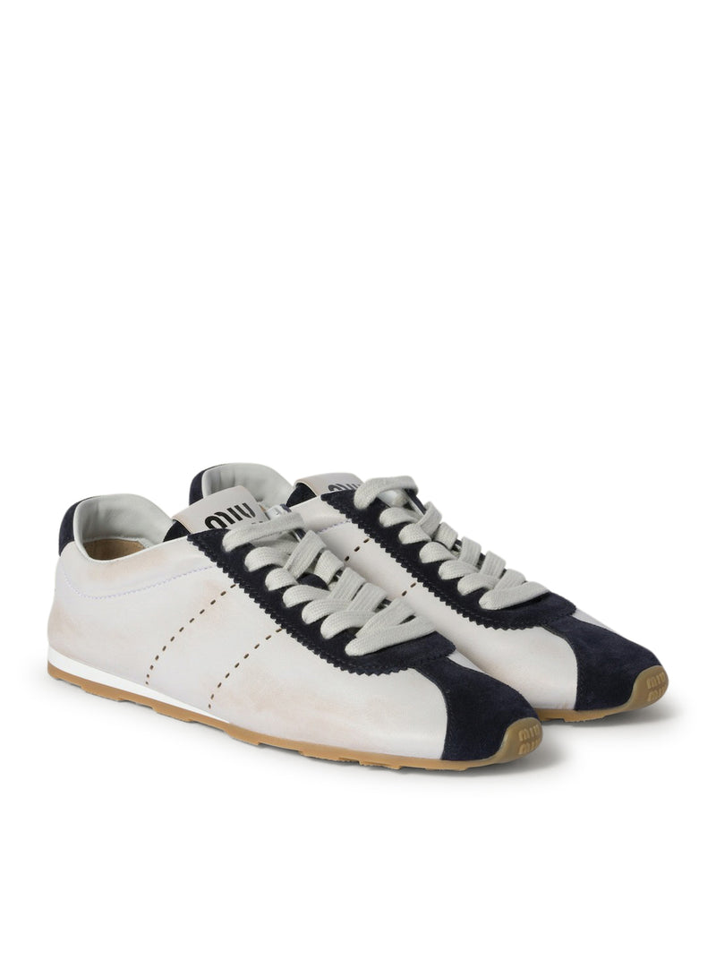 SNEAKERS PLUME IN NAPPA E SCAMOCIATO