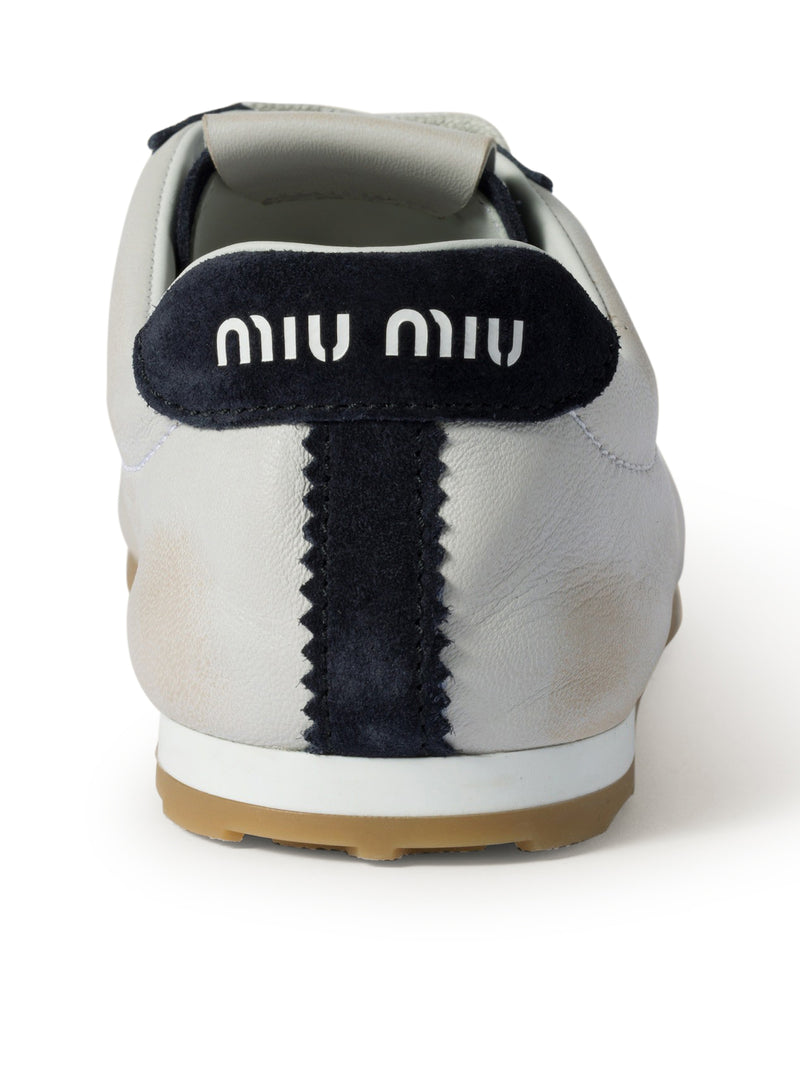 SNEAKERS PLUME IN NAPPA E SCAMOCIATO