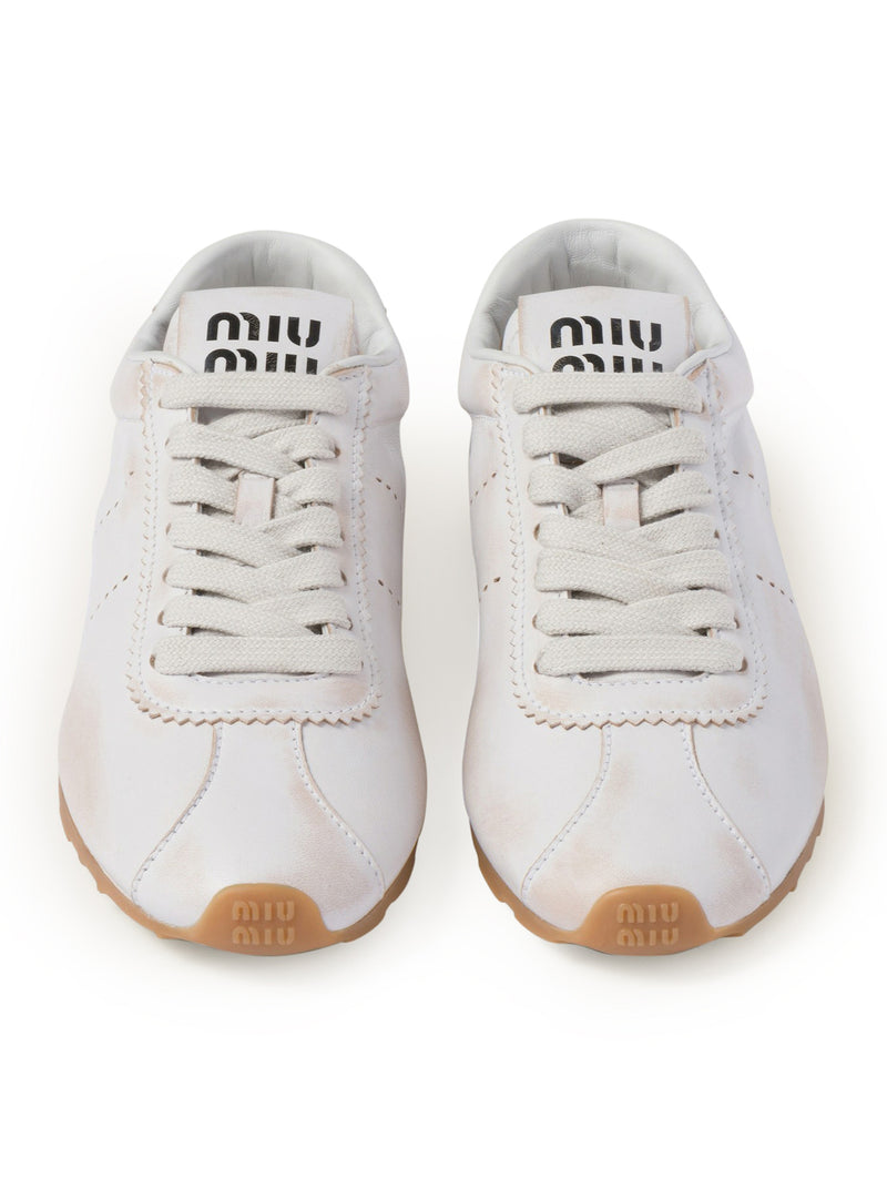 SNEAKERS PLUME IN NAPPA DECOLORATA