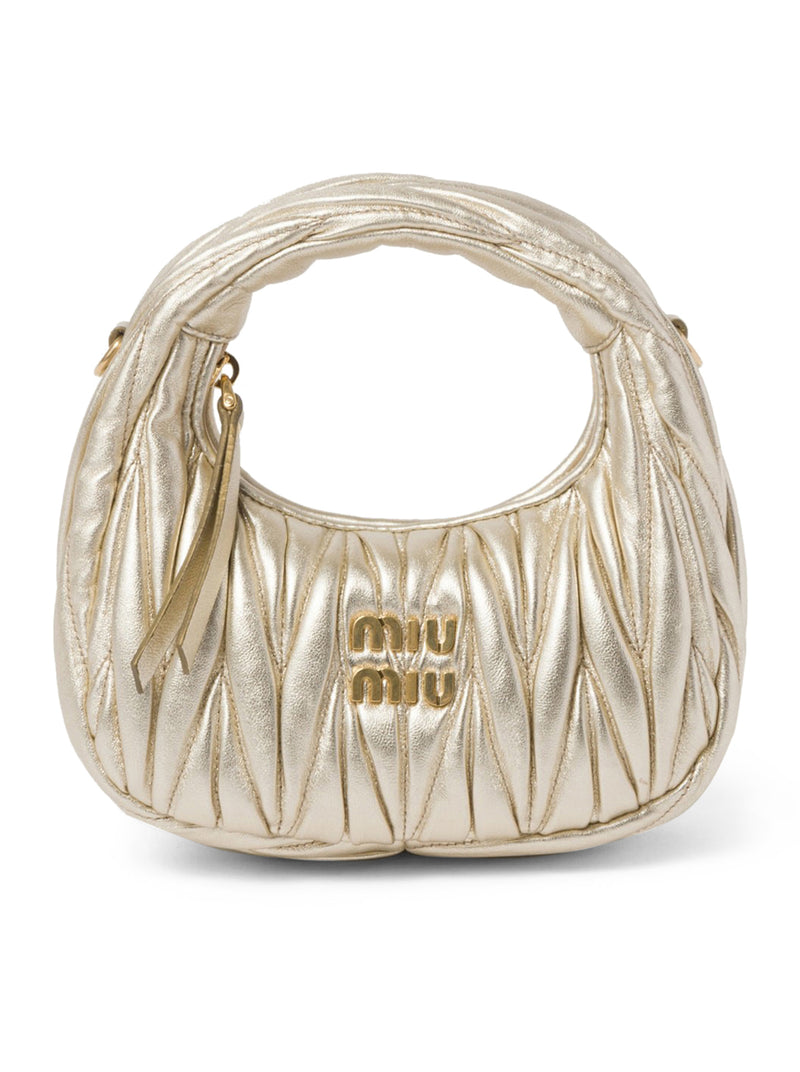 Mini borsa hobo Wander in nappa matelassé