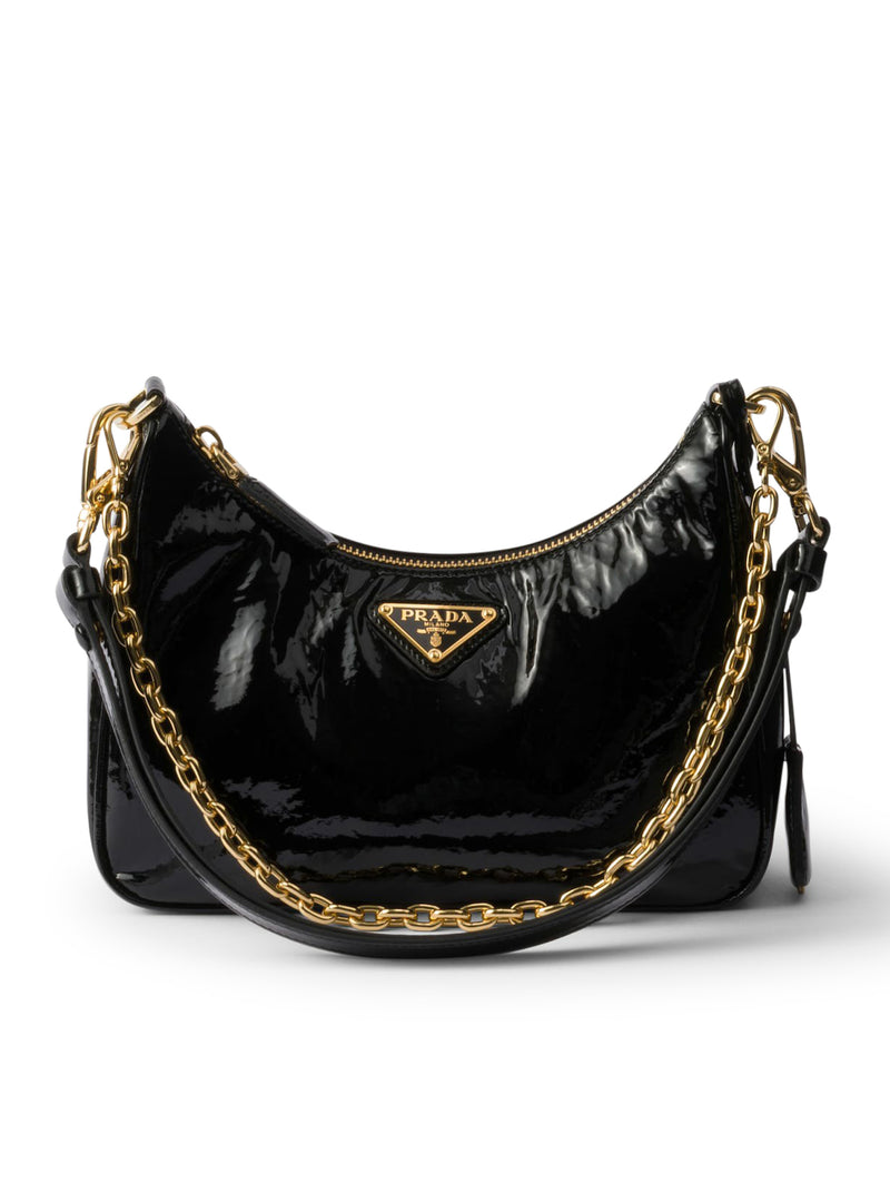 Prada Re-Edition mini bag in naplak patent leather