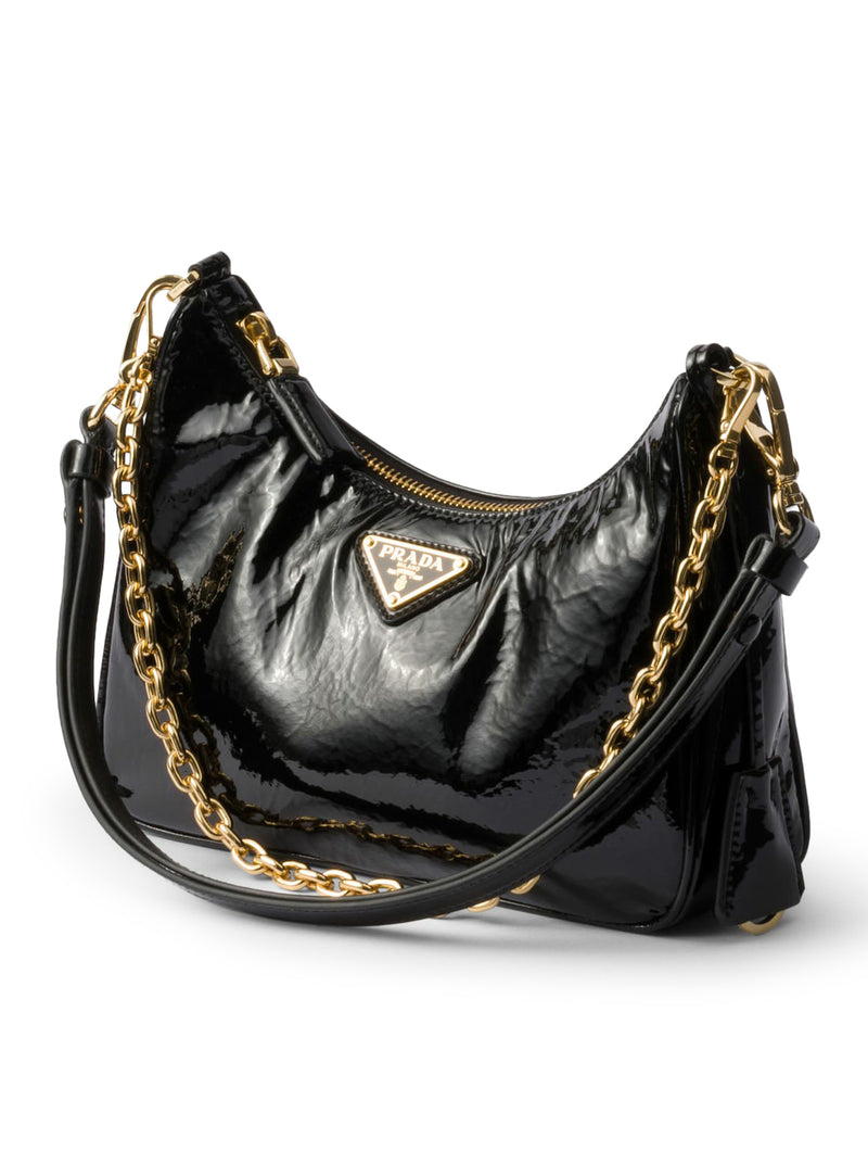 Prada Re-Edition mini bag in naplak patent leather