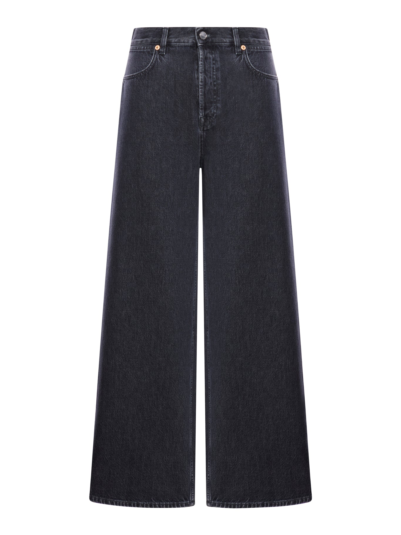 PANTALONI IN DENIM A GAMBA LARGA