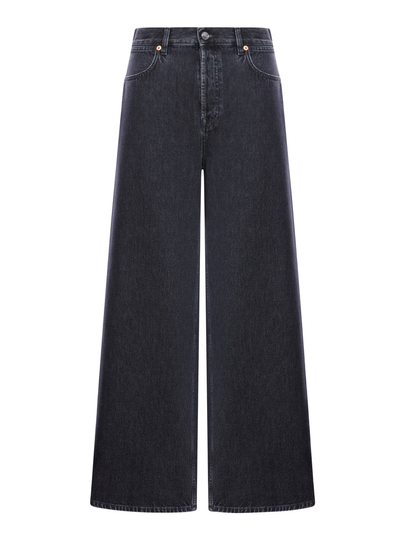 PANTALONI IN DENIM A GAMBA LARGA