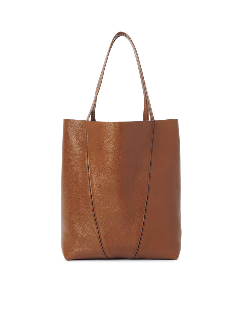 TOTE BAG CHLOÉ SPIN IN PELLE GRANATA