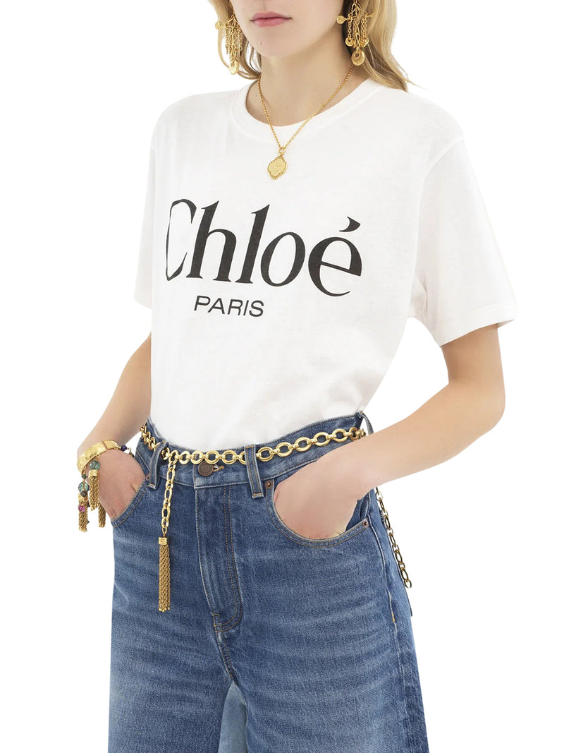 T-SHIRT OVERSIZE CON LOGO IN JERSEY DI COTONE