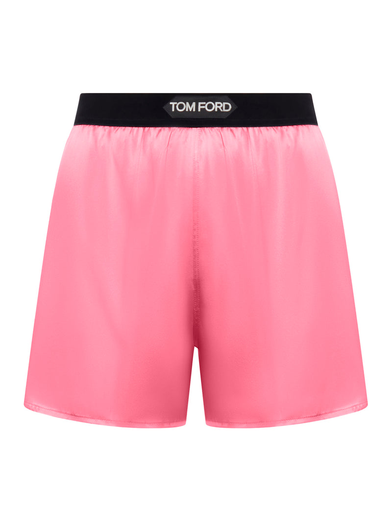 SHORTS  IN RASO DI SETA STRETCH