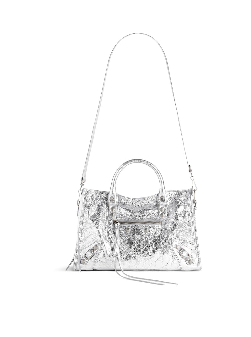 BORSA LE CITY PICCOLA METALLIZZATA DA DONNA IN ARGENTO