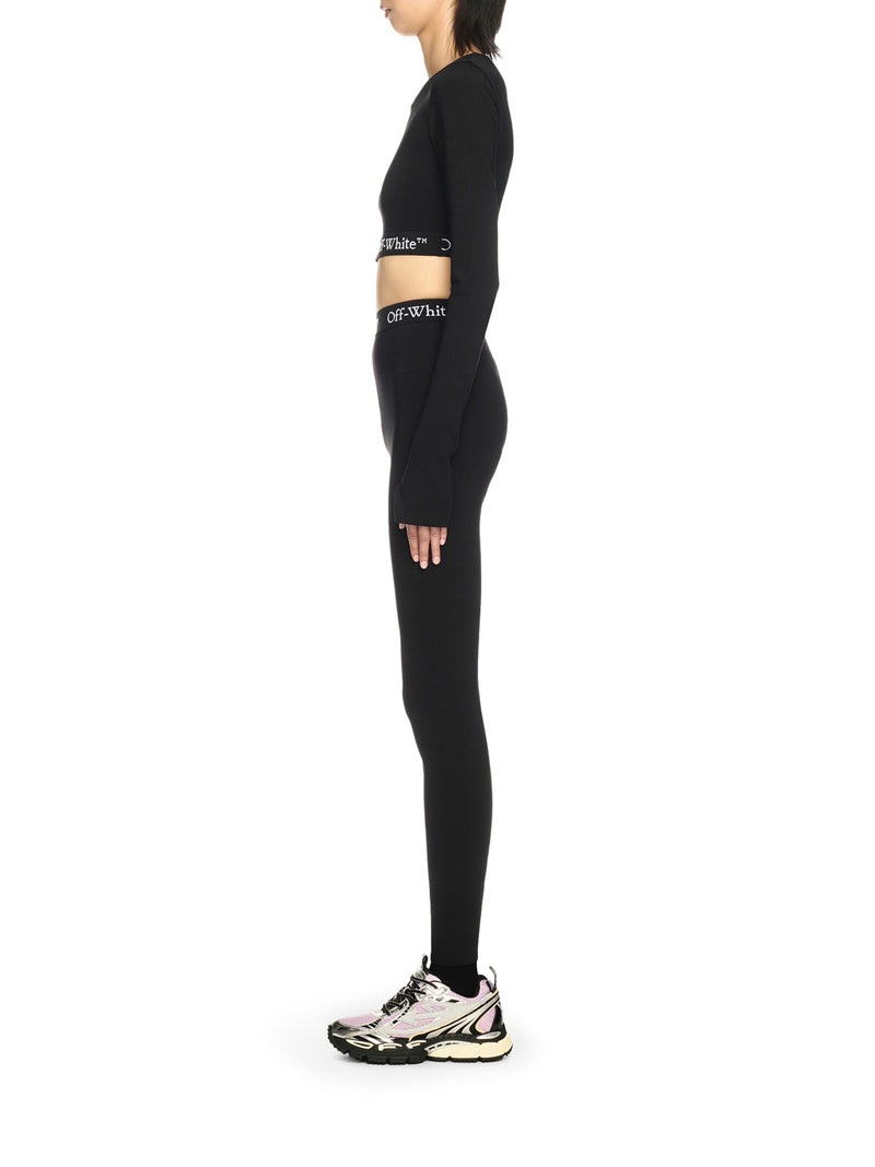 LEGGINS SPORTIVI BANDA LOGO