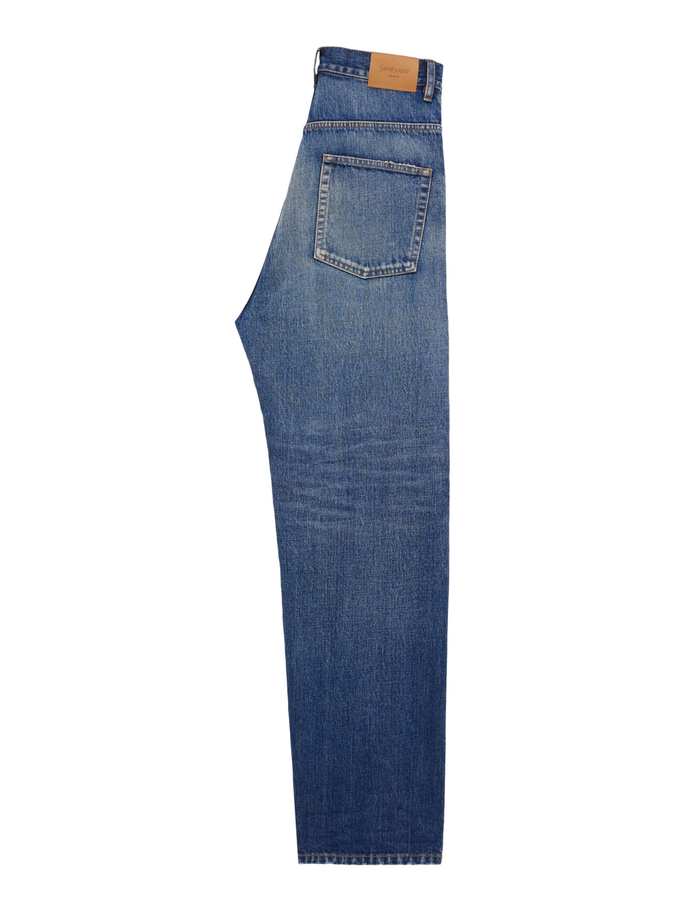 JEANS A VITA ALTA IN DENIM BLU VINTAGE HERITAGE