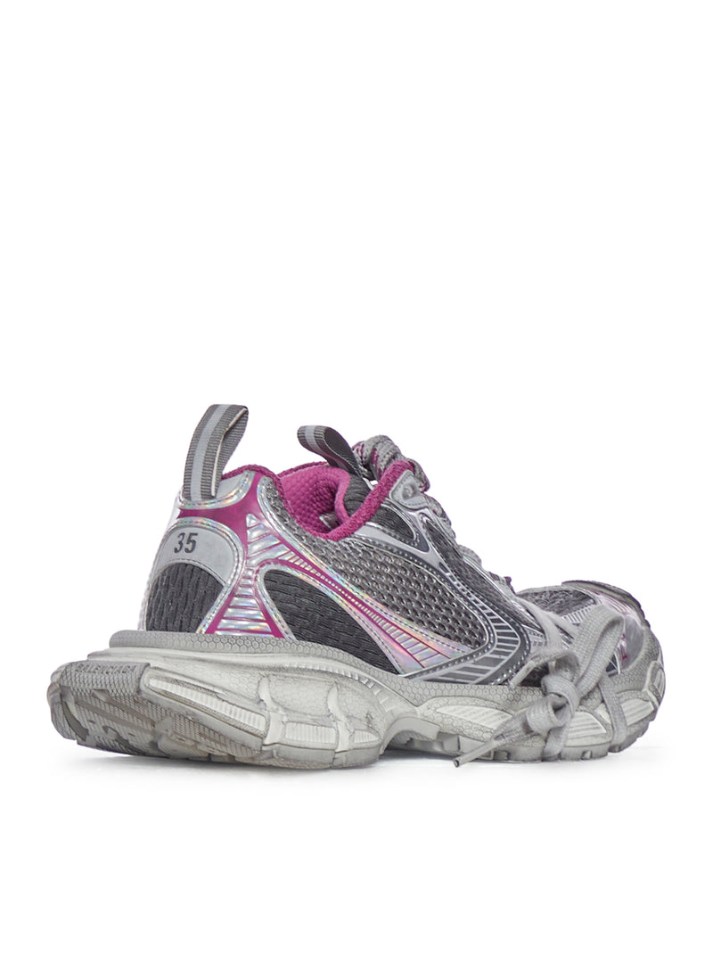 SNEAKER 3XL DA DONNA IN GRIGIO/FUCSIA/BIANCO