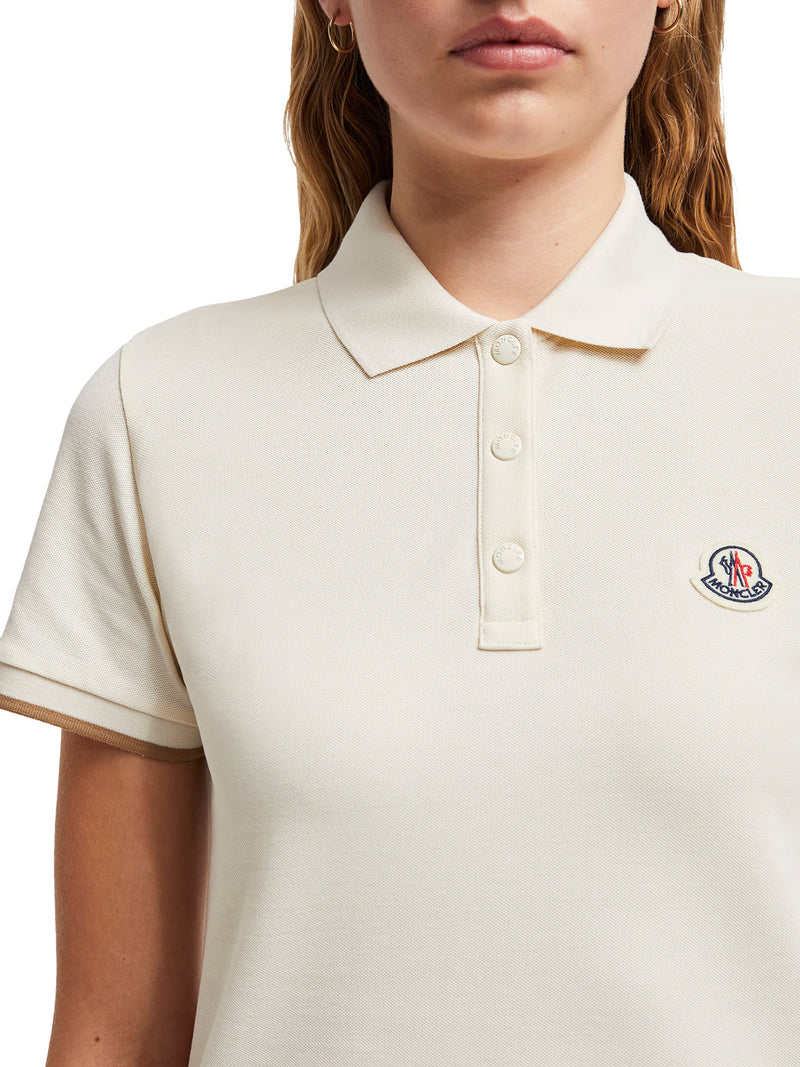 POLO IN PIQUET DI COTONE CON PATCH LOGO