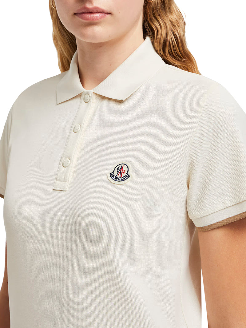 POLO IN PIQUET DI COTONE CON PATCH LOGO