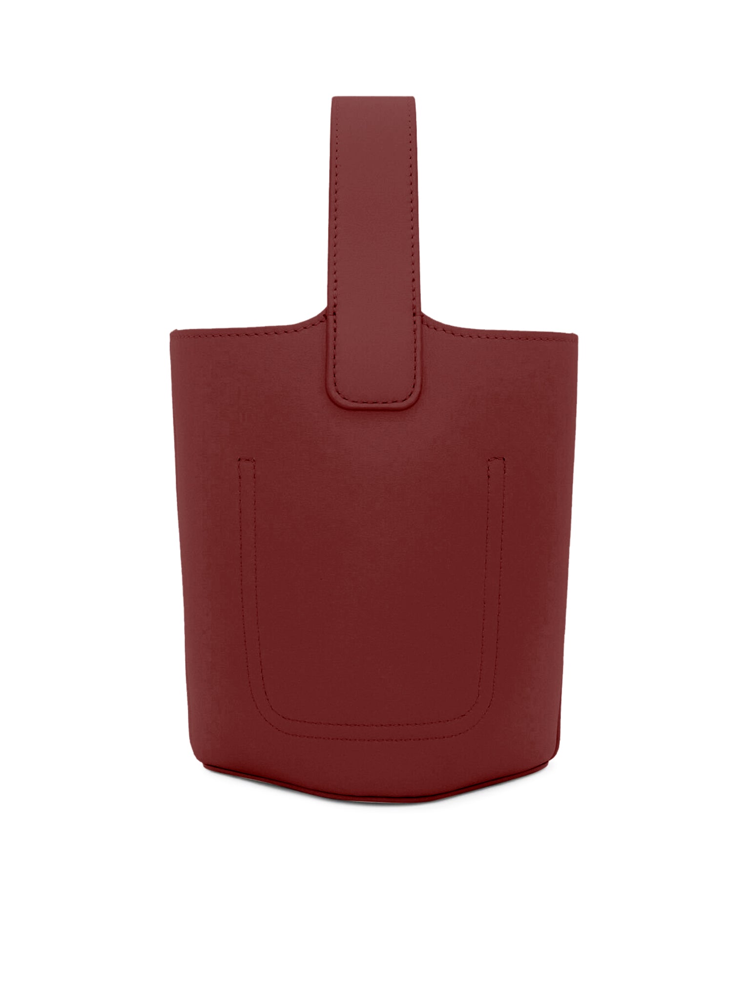 BURSA PEBBLE BUCKET MINI IN PELLE DI VITELLO LISCIA