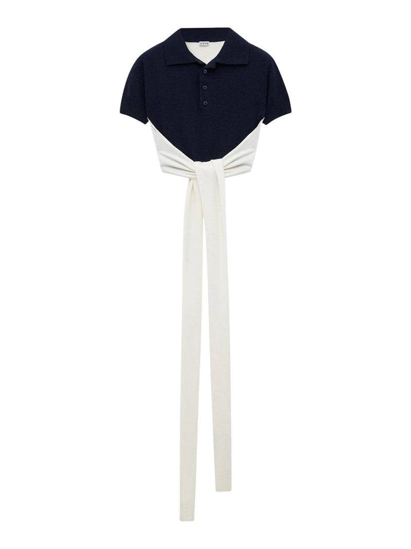MAGLIA A POLO IN LANA E CASHMERE