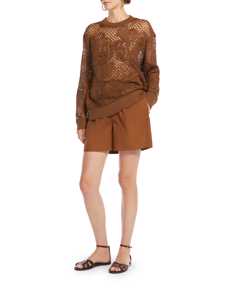 SHORT IN POPELINE DI COTONE
