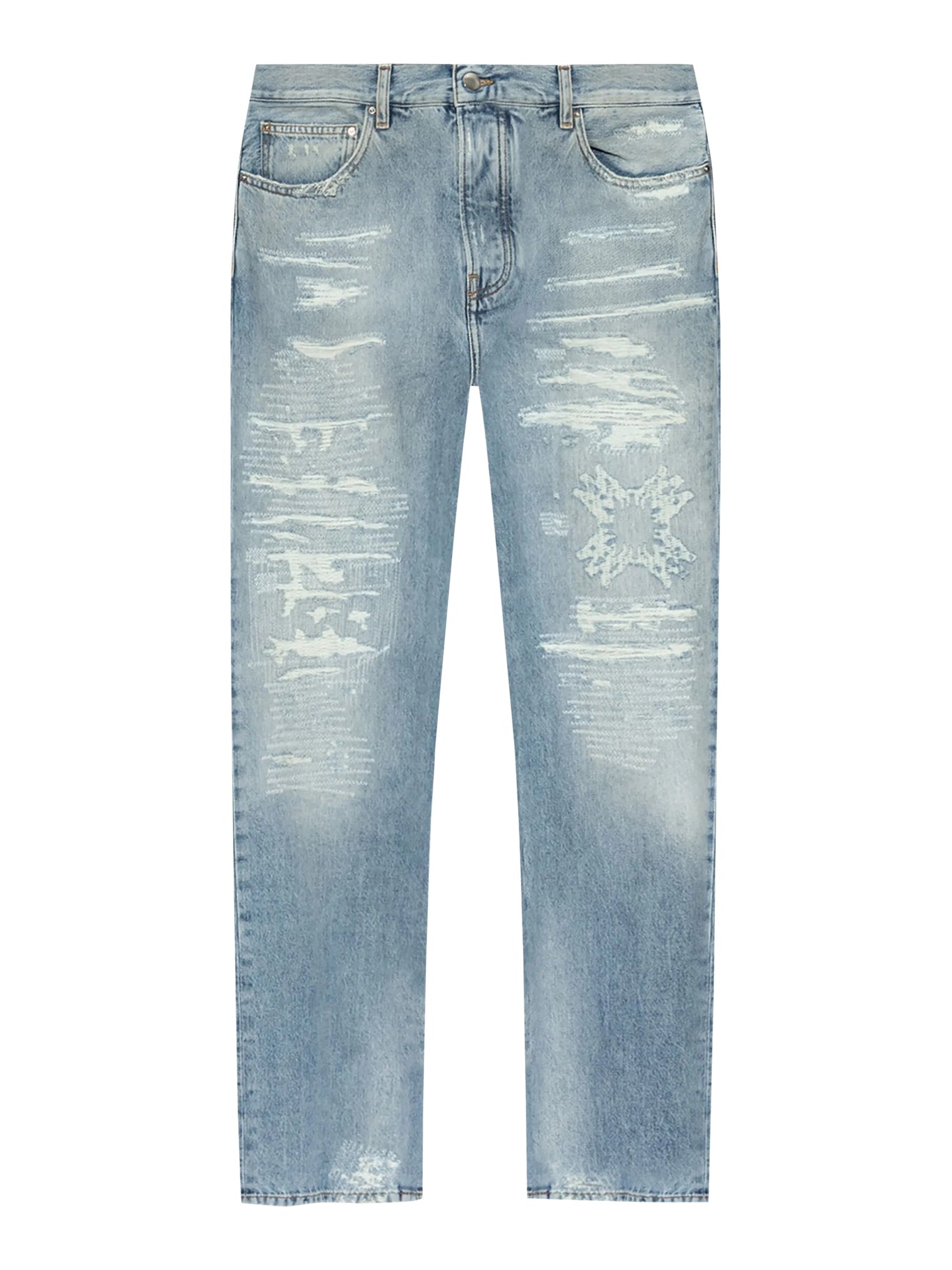 JEANS MA QUAD EFFETTO RICUCITO