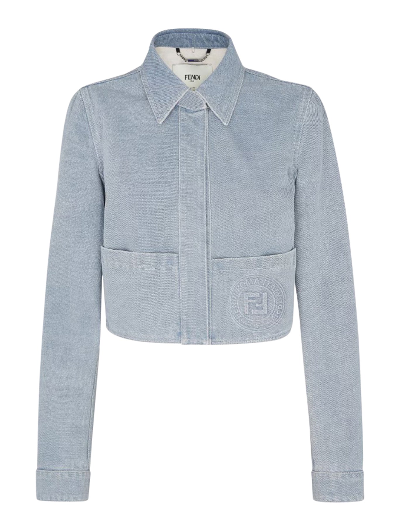 GIACCA IN DENIM BLU CHIARO