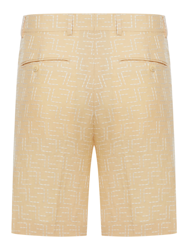 BERMUDA IN JACQUARD FF DI LINO