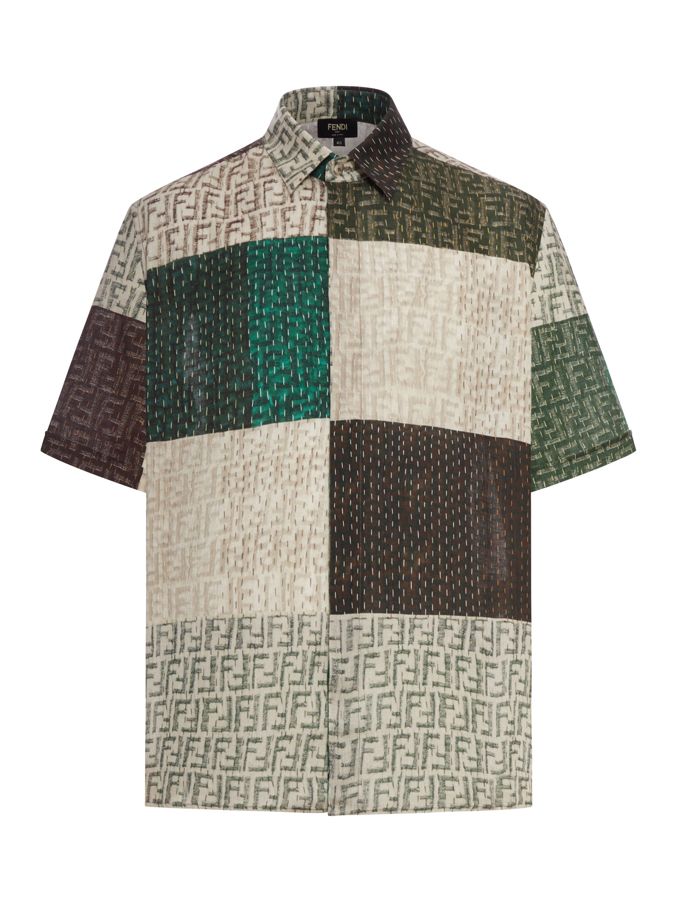 CAMICIA IN LINO CON LOGO FF